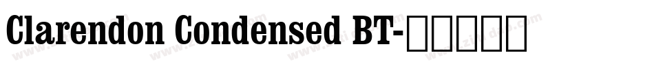 Clarendon Condensed BT字体转换